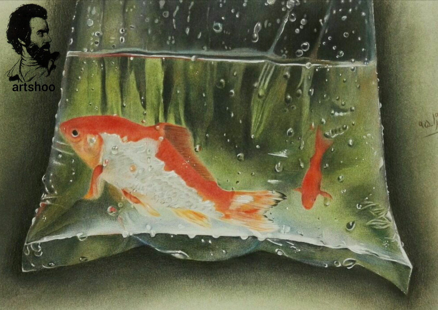 نقاشی مدادرنگی اورژینال